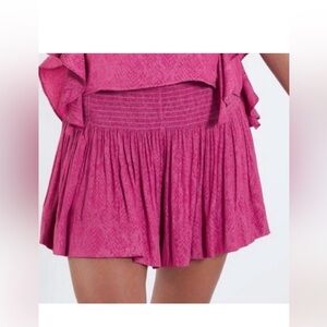 Koch Erica Python Skirt in Magenta